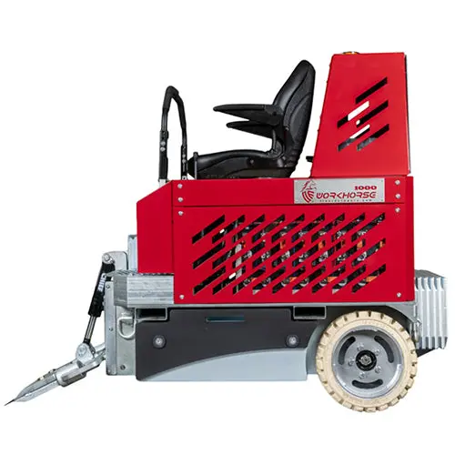 Workhorse 1000e Battery-Powered Ride-On Floor Scraper – Industrial Grade