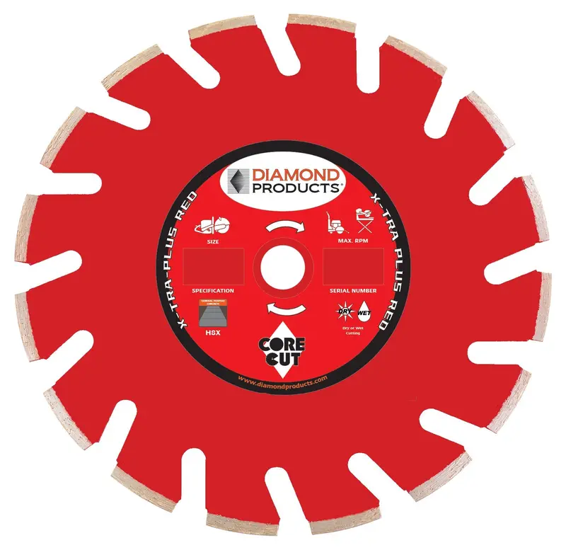 X-Tra Plus Red Ultimate High-Speed Turbo Diamond Blades