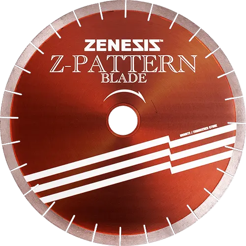 Zenesis Z Pattern Bridge Saw Diamond Blades