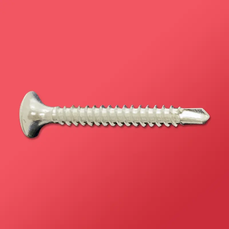 Zinc-Plated Phillips Bugle Self-Drilling Screws – #3 Point, 10-Inch Length