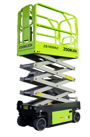 ZS1930AC Lightweight AC Scissor Lift – 1900 lb Capacity, 30″ Platform