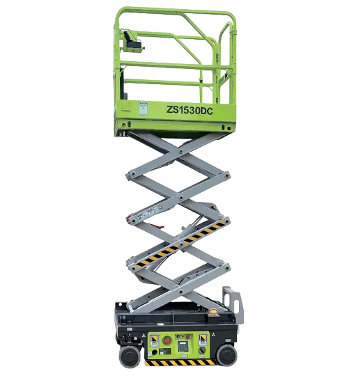 ZS1932ACW Wide-Base AC Scissor Lift – 1900 lb, 32″ Platform with Wheels