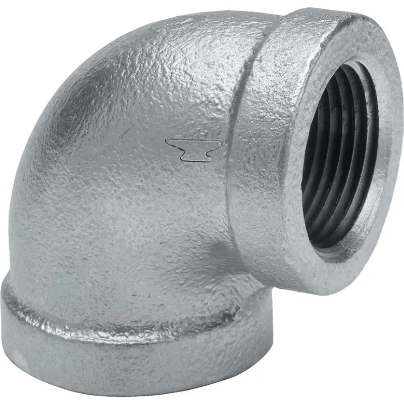 Anvil Galvanized 90-Degree Elbow Fitting, 1/8-Inch Pipe Size (1/4 Bend) 1