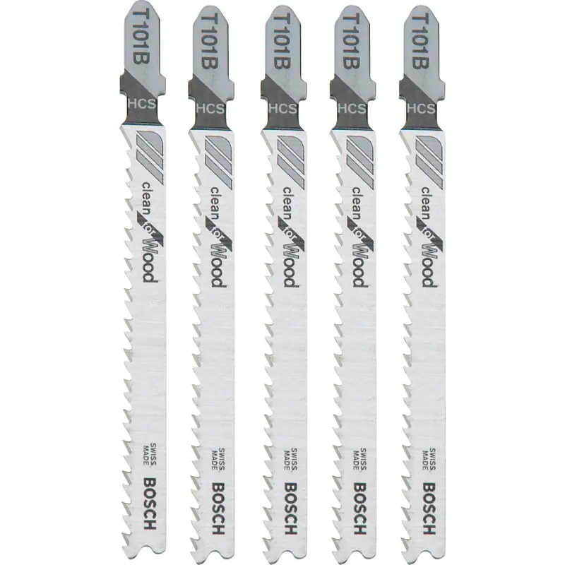 Bosch T-Shank Jig Saw Blades – 4-Inch, 10 Tpi High-Carbon Steel (5-Pack) 1