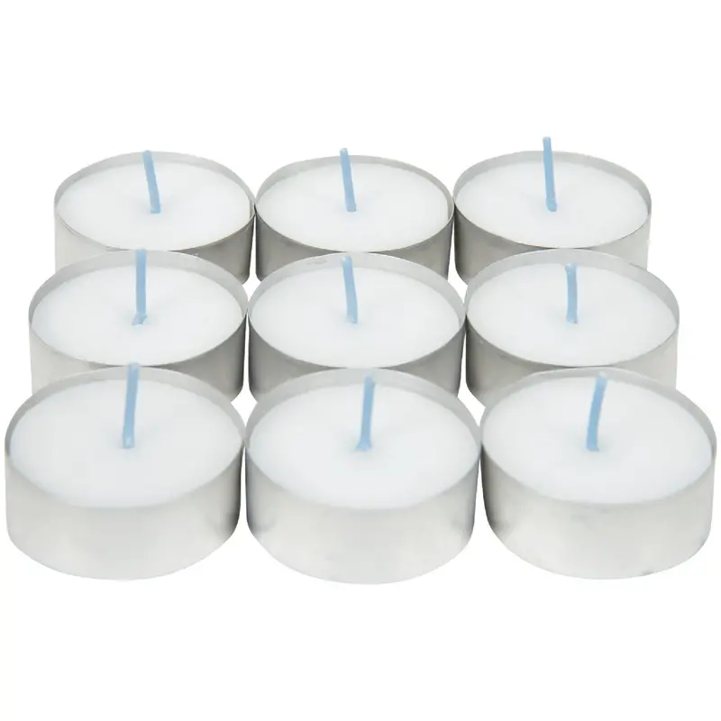Candle-Light Unscented Tea Light Candles – 50-Pack Multipurpose Wax Cups 1