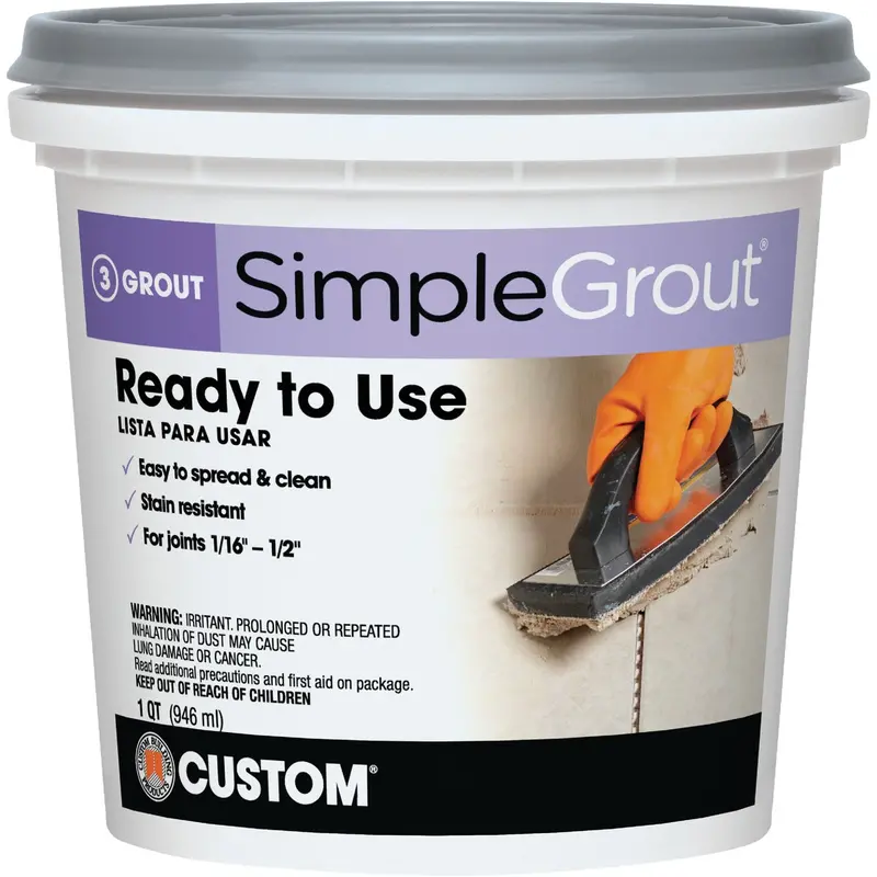Custom Building Products Simplegrout Earth Tone Grout – Pre-Mixed Quart For Ceramic & Stone Tile 1