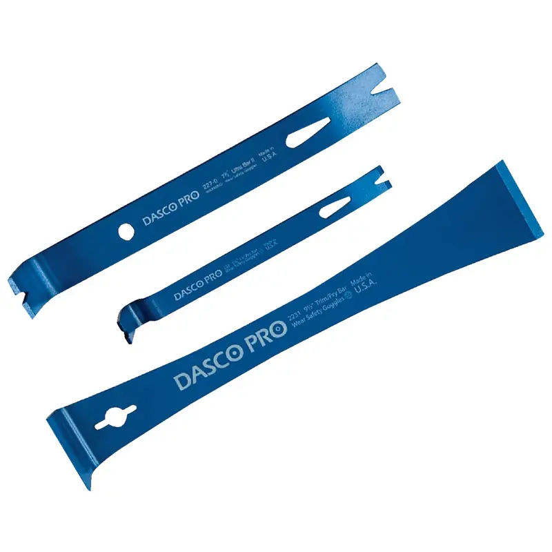 Dasco Pro Small Pry Bar Set – 3-Piece Heavy-Duty Demolition Kit 1