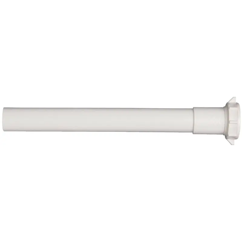 Do It Double-End Plastic Extension Tube – 1-1/4" × 16", White, Durable Pvc 1