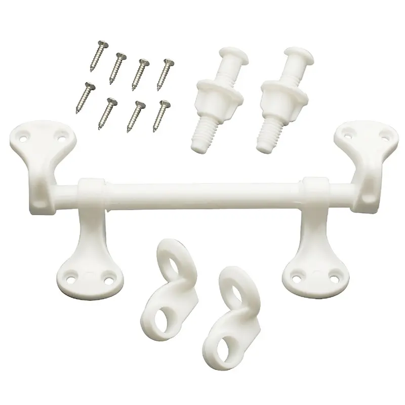 Do It Polyethylene Toilet Seat Hinge – 1/2-Inch White Mounting Hardware 1