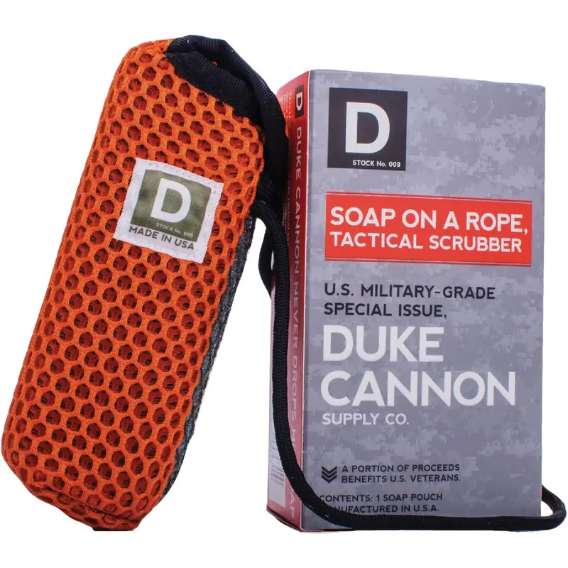 Duke Cannon Tactical Scrubber Soap Pouch – Heavy-Duty Nylon Exfoliating Storage Sleeve 1