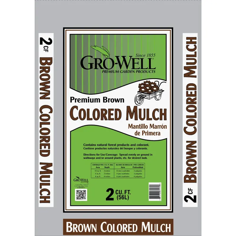 Gro-Well Natural Forest Mulch – 2 Cubic Feet Of Brown Organic Landscape Material 1