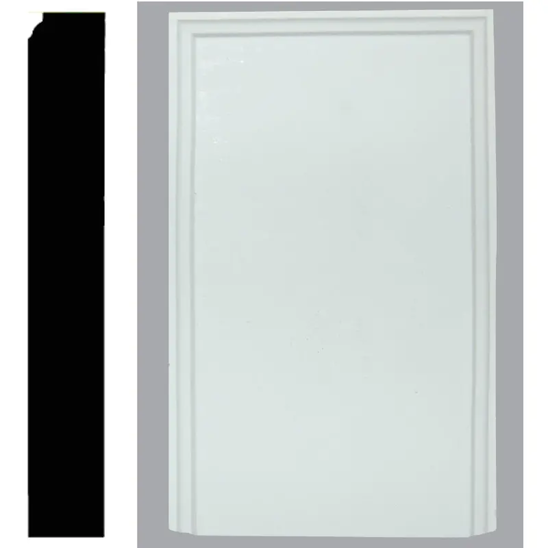 House Of Fara Mdf Plinth Block – 7/8" W X 3-1/2" H X 6" L, White Finish 1