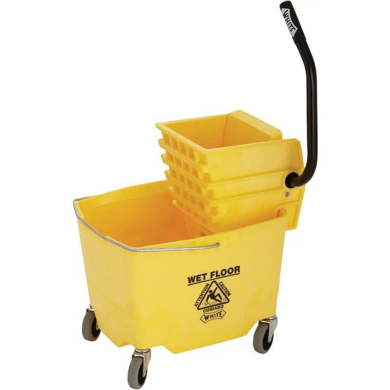 Impact White Mop Bucket With Integrated Wringer Station 1