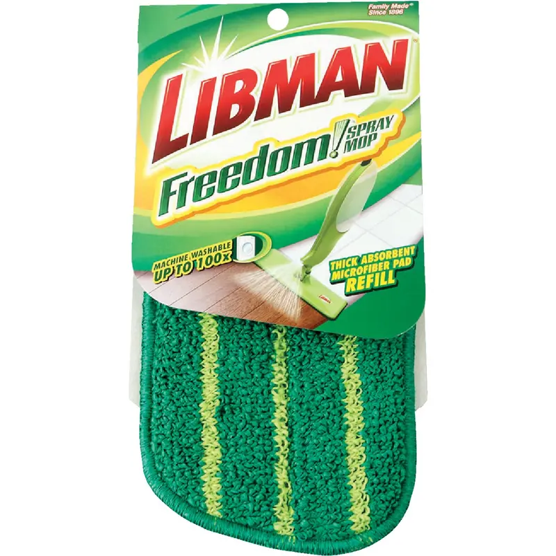 Libman Freedom Spray Microfiber Mop Pad – 15-Inch Reusable Refill For Hard Floors 1