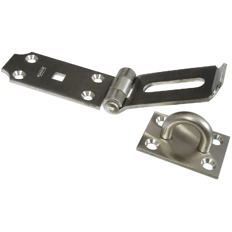 National Extra Heavy-Duty Hinge Hasp – 7.5-Inch Reinforced Steel Security Closure 1