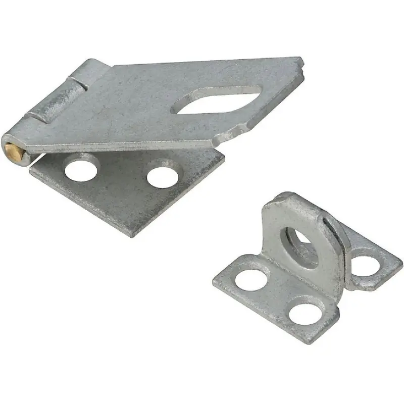 National Galvanized Steel Non-Swivel Safety Hasp – 2-1/2-Inch Heavy-Duty Security Closure 1