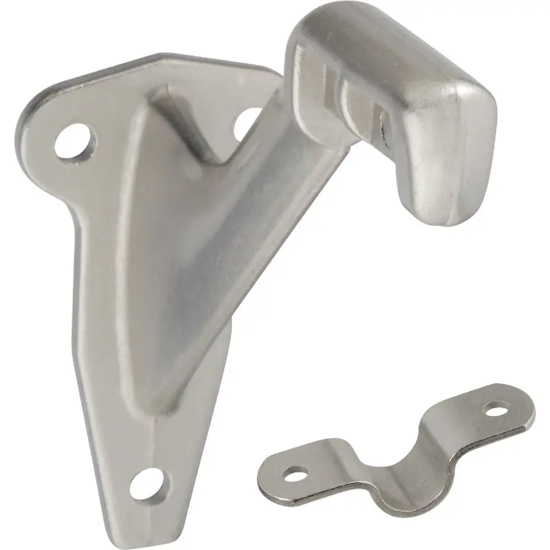 National Handrail Bracket – Satin Nickel Finish, Compatible With Standard 1.5-Inch Rails 1