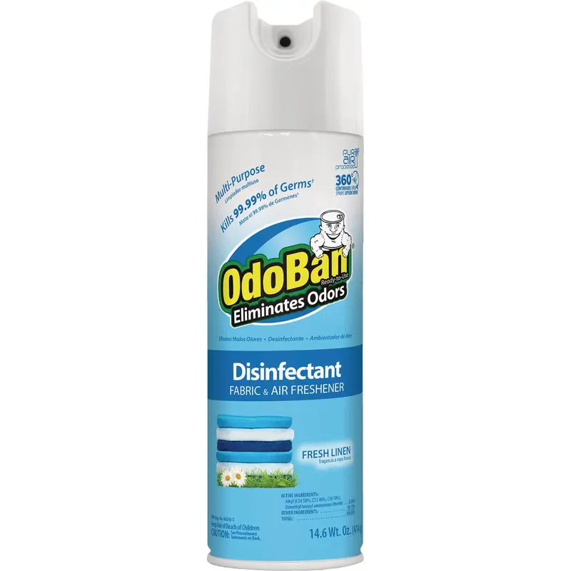 Odoban Fresh Linen Disinfectant & Fabric Freshener – 14.6 Oz. Aerosol 1