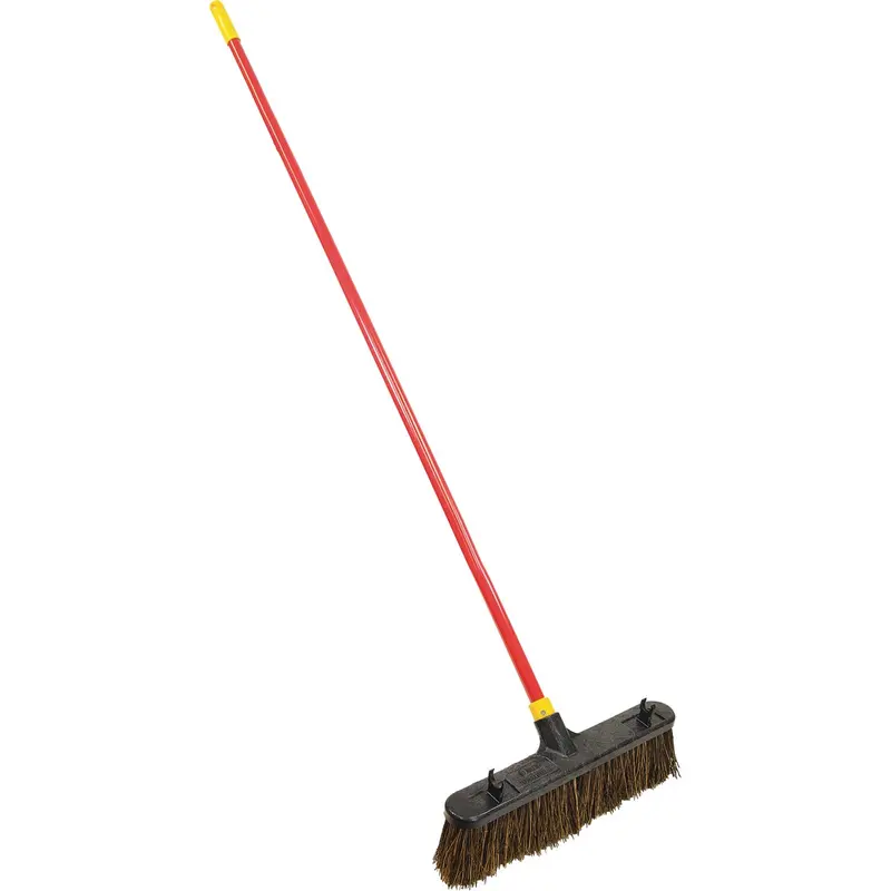 Quickie Bulldozer Push Broom – 18-Inch Wide Head For Rough Surfaces, 60-Inch Handle 1