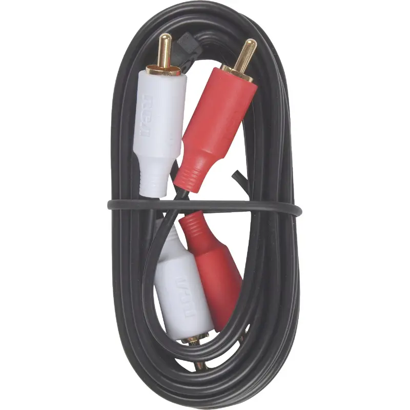 Rca 6-Foot Stereo Audio Cable – Black, Male-To-Male Rca Connectors 1