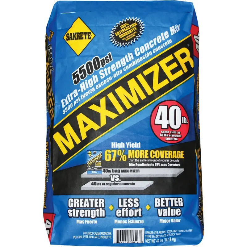 Sakrete Lightweight Concrete Mix – 40-Pound Bag (Aggregate + Cement) 1