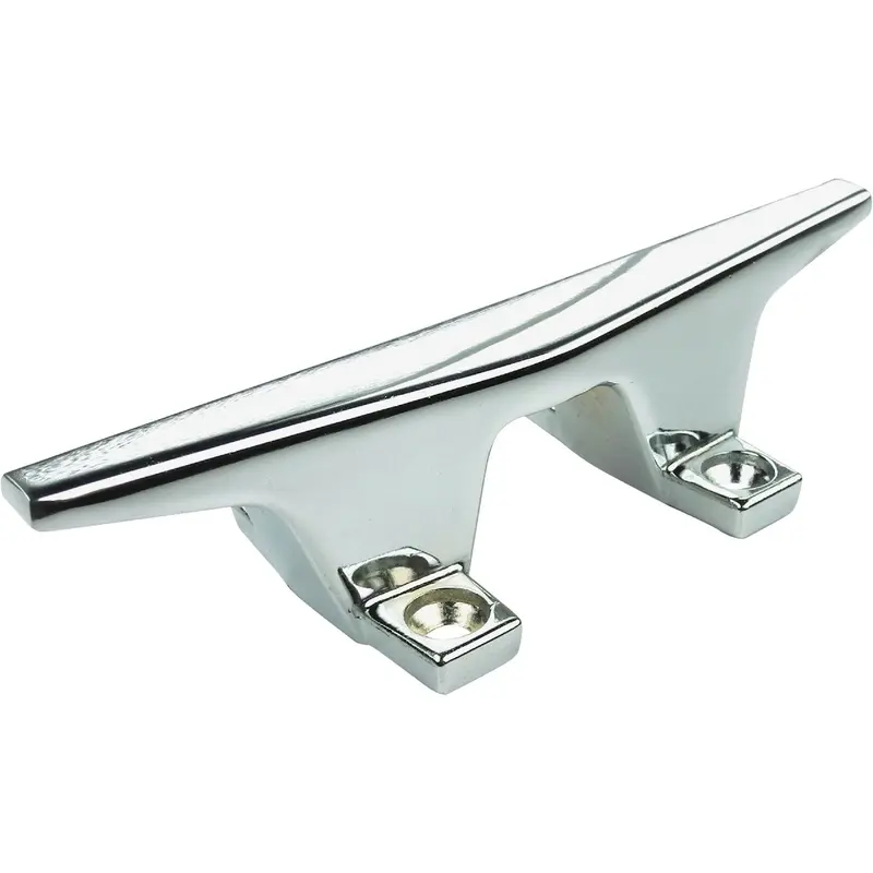Seachoice 6" Zinc-Plated Hollow-Base Marine Cleat 1