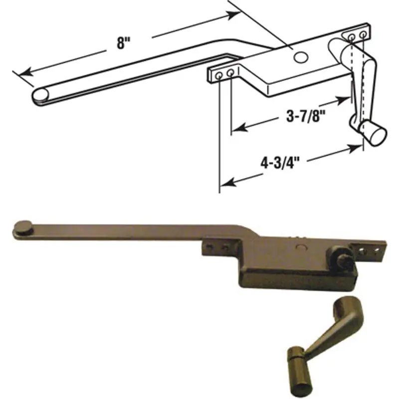Slide-Co Left-Hand Casement Window Operator – Die-Cast Aluminum Construction 1