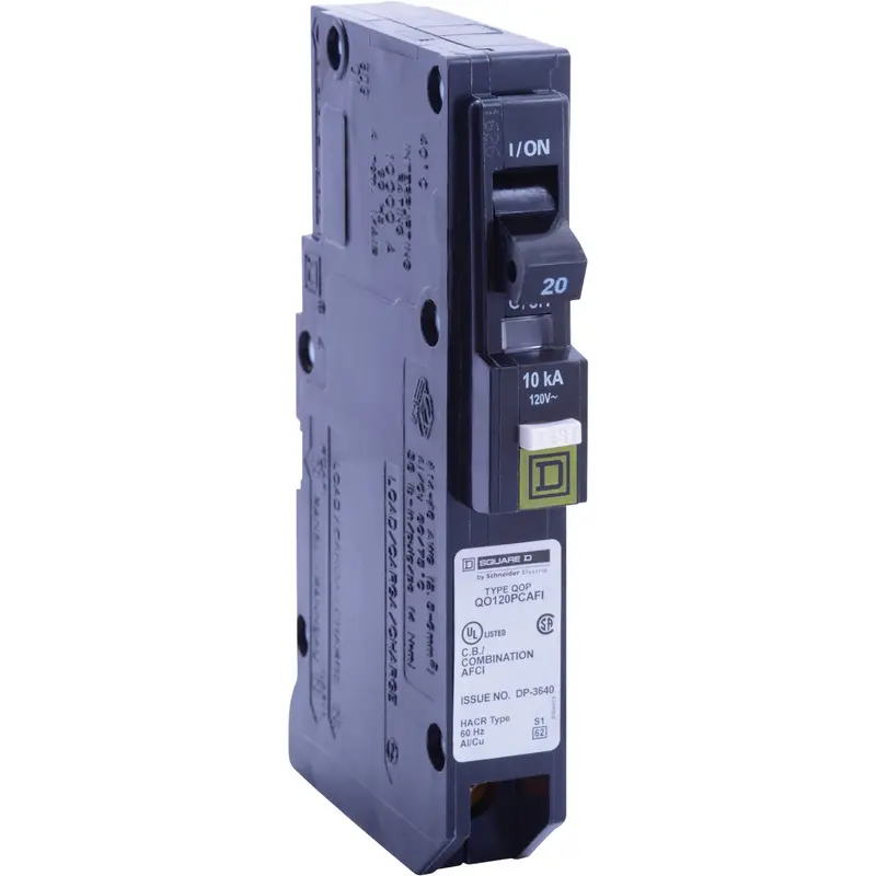 Square D Qo 20-Amp Cafci Mini Circuit Breaker – Dual Function Protection 1