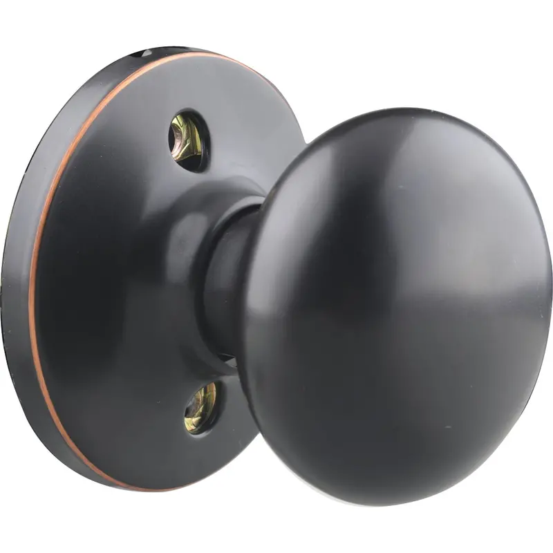 Steel Pro Oil-Rubbed Bronze Dummy Door Knob Set (Non-Functional) 1