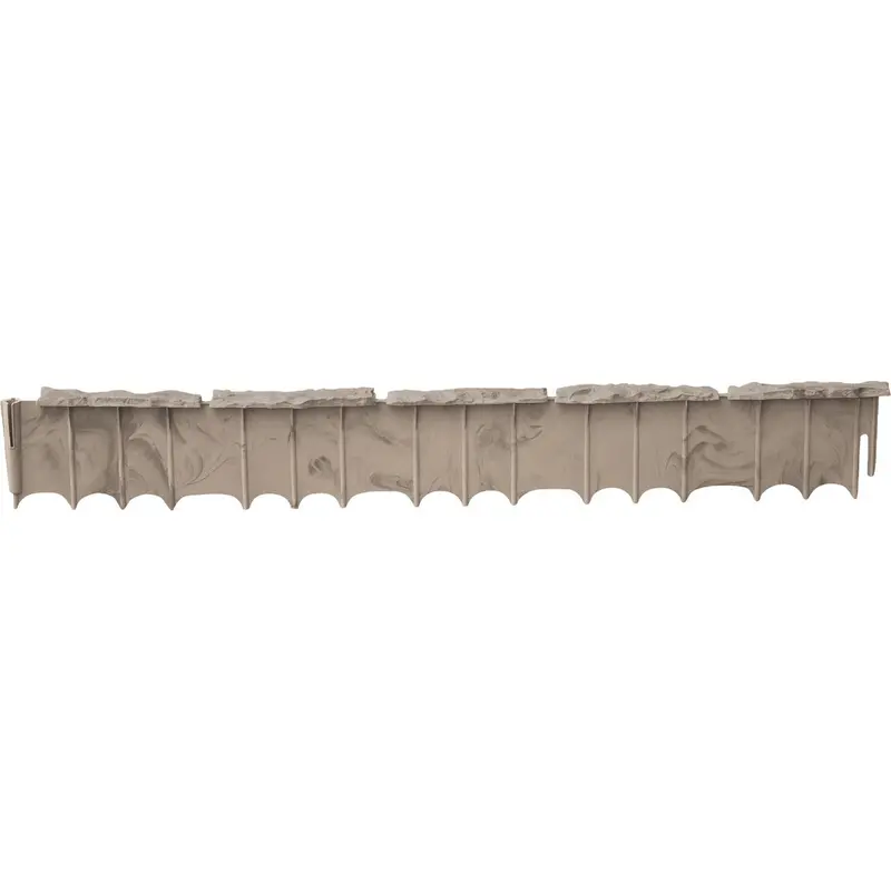 Suncast Natural Flagstone Lawn Edging – 3-3/4-Inch Height X 3-Foot Length Polyethylene Border 1