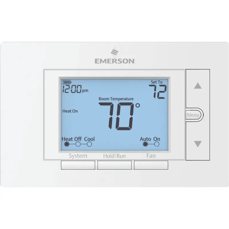 White Rodgers 7-Day Programmable Digital Thermostat – Universal Fit, Sleek White Design 1